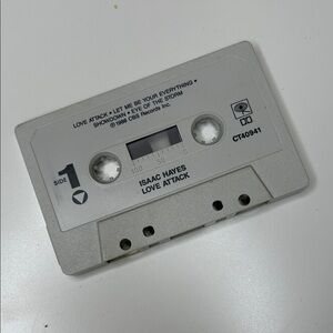 Isaac Hayes Love Attack Cassette Tape - Gray Untested Don’t know if it plays